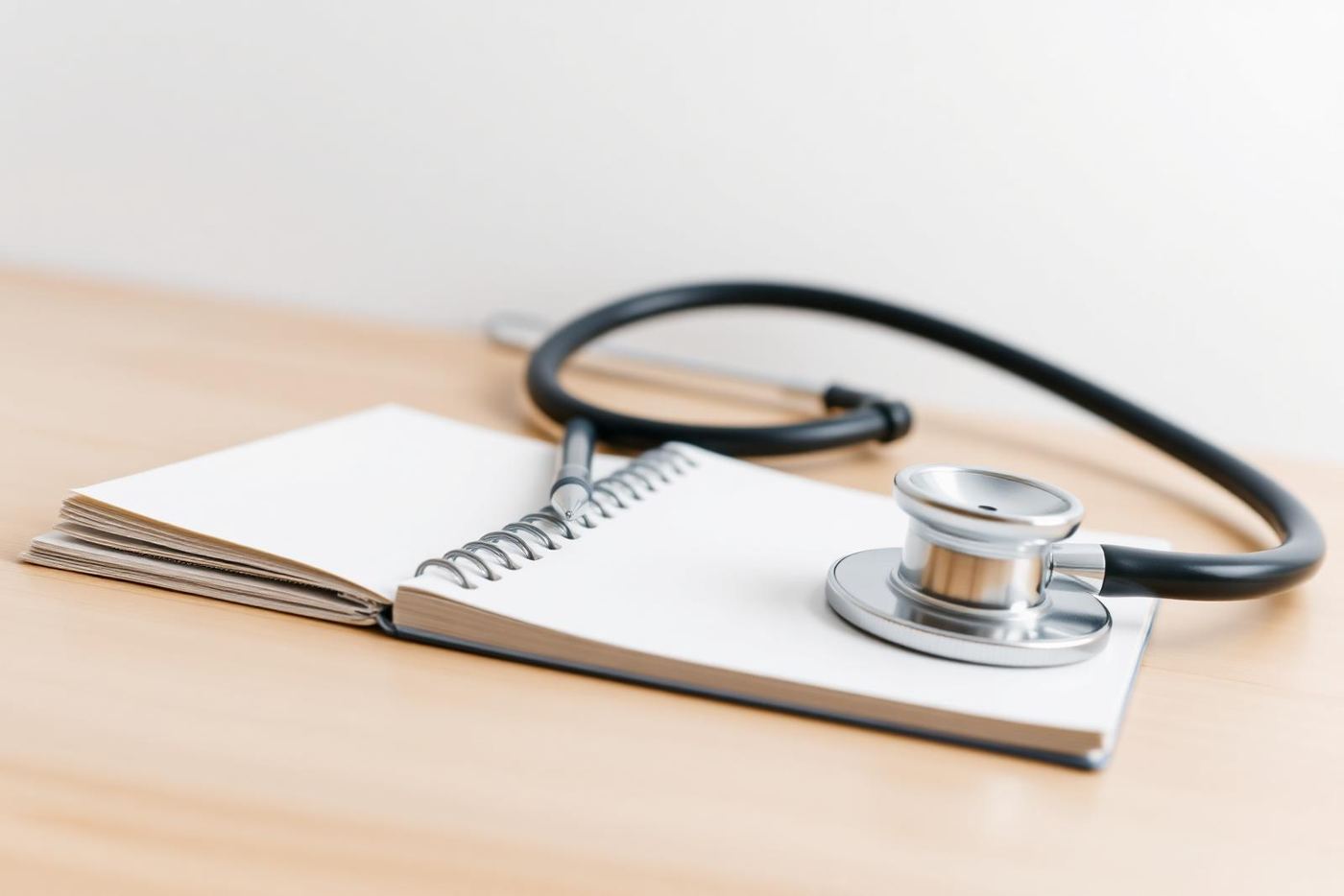 Stethoscope and notepad on a clinician's desk — Mobile Website for Restaurant in Homestead: Phone Usability