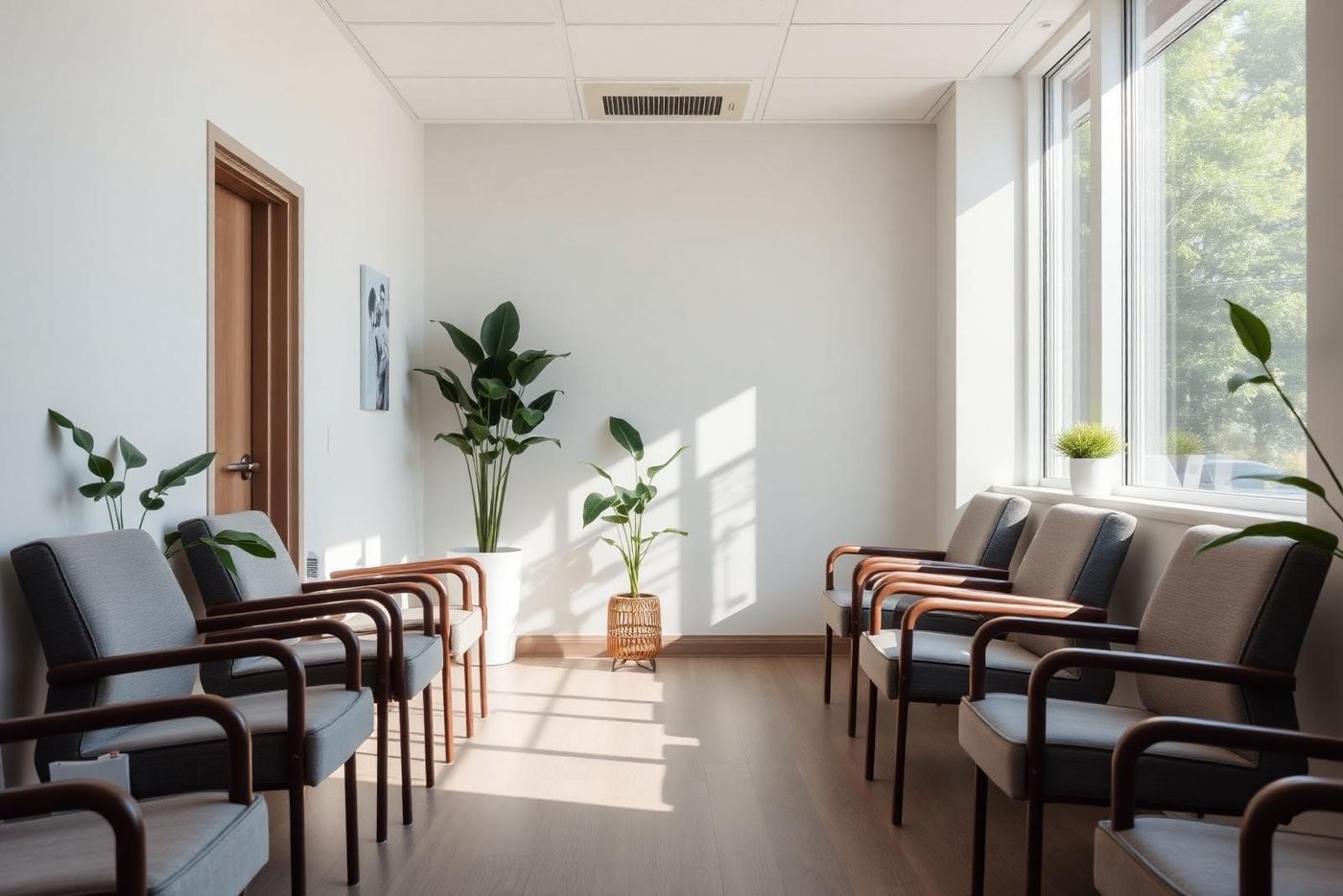 Clean, comfortable patient waiting room — Becoming a new patient at Clinica Hispana Palacio in Houston — Clinica Hispana Palacio, Houston