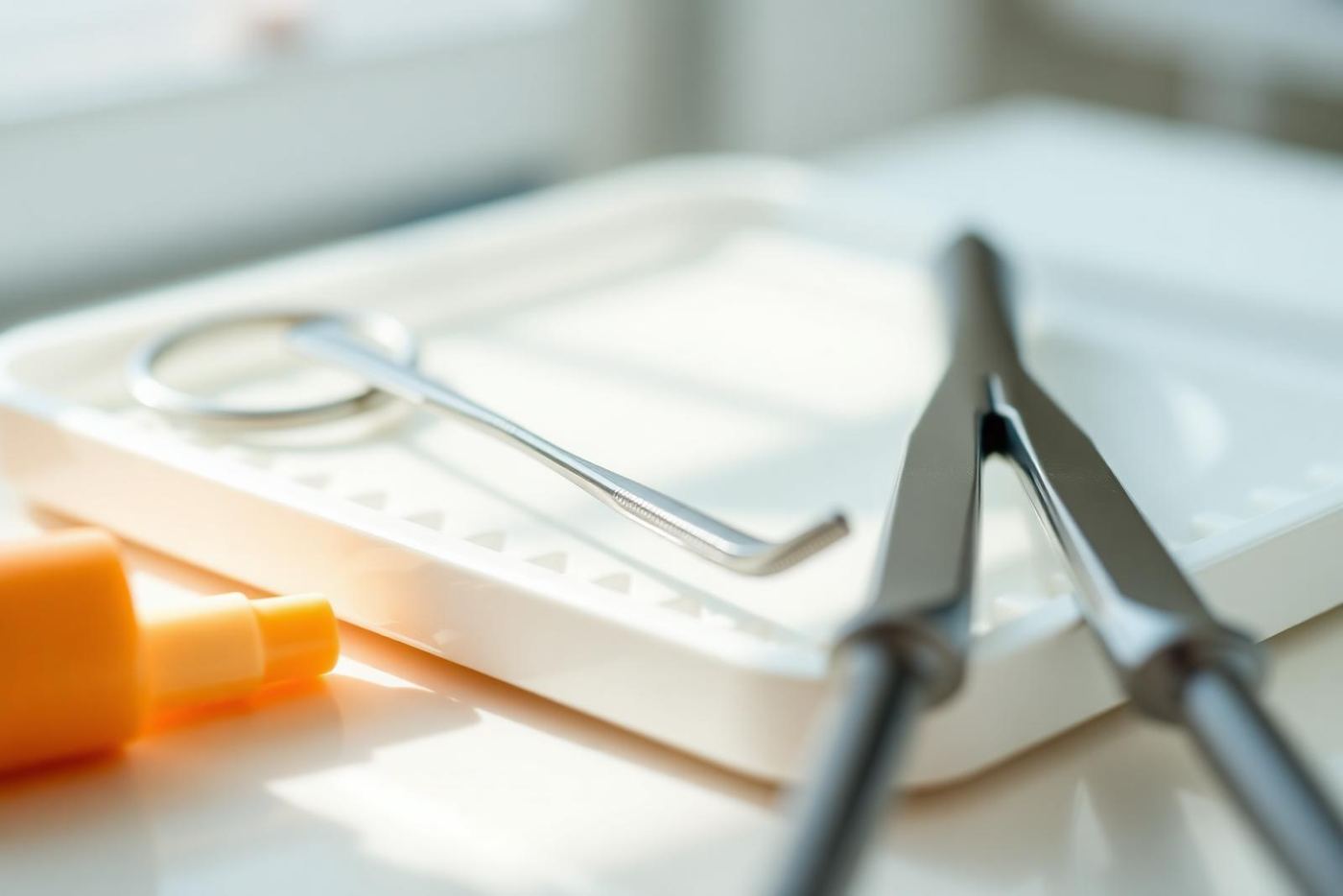 Sterilized dental instruments laid out on a tray — Becoming a New Patient at Riera Family Dental in Miami — Riera Family Dental, Miami