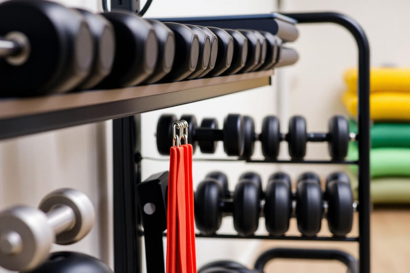 Rehabilitation weights and resistance bands on a rack — Fix: Nail Salon Not Showing on Google Maps Westchester